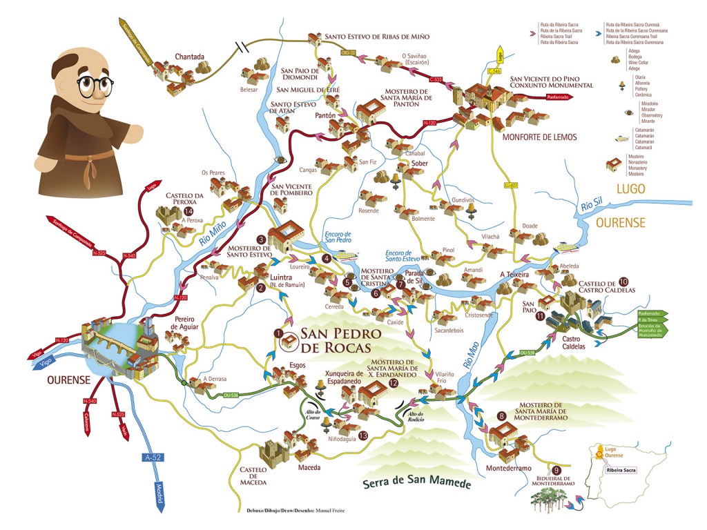 Mapa Ribeira Sacra